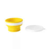   Pahar pliabil pentru calatorie, 21MAR2558, 250 ml, Everestus, Silicon, Polipropilena, Galben