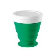   Pahar pliabil pentru calatorie, 21MAR2561, 250 ml, Everestus, Silicon, Polipropilena, Verde