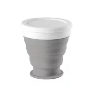   Pahar pliabil pentru calatorie, 21MAR2559, 250 ml, Everestus, Silicon, Polipropilena, Gri