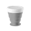 Pahar pliabil pentru calatorie, 21MAR2559, 250 ml, Everestus, Silicon, Polipropilena, Gri