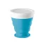 Pahar pliabil pentru calatorie, 21MAR2557, 250 ml, Everestus, Silicon, Polipropilena, Albastru
