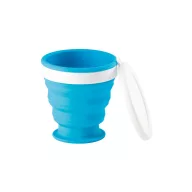   Pahar pliabil pentru calatorie, 21MAR2557, 250 ml, Everestus, Silicon, Polipropilena, Albastru