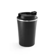   Cana termos, Everestus, 18SEP3157, 470 ml,  Ø90 mmx150 mm, Otel, Negru