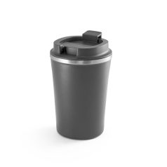   Cana de voiaj, Everestus, 18SEP3156, 470 ml,  Ø90 mmx150 mm, Otel, Gri