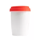 Cana de voiaj, 280 ml, 2502E15487, Everestus, ⌀86 x 122 mm, Portelan, Rosu