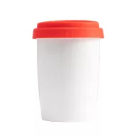   Cana de voiaj, 280 ml, 2502E15487, Everestus, ⌀86 x 122 mm, Portelan, Rosu