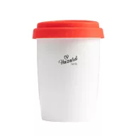  Cana de voiaj, 280 ml, 2502E15487, Everestus, ⌀86 x 122 mm, Portelan, Rosu