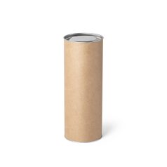   Cutie cilindrica M, Everestus, 42FEB231595, 239x99 mm, Carton, Metal, Natur