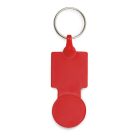 Breloc cu fisa, Everestus, KR0544, plastic, rosu