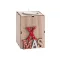 Suport lumanare, 2502E14383, Everestus, 65 x 89 x 65 mm, MDF, Rosu