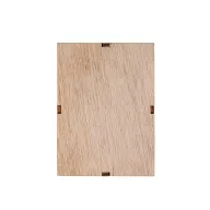   Suport lumanare, 2502E14383, Everestus, 65 x 89 x 65 mm, MDF, Rosu