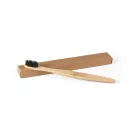 Periuta de dinti, Everestus, 42FEB231252, 175x14x5 mm, Bambus, Nylon, Negru
