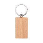 Breloc dreptunghiular, 2502E15188, Everestus, 50 x 28 mm, Lemn, Natur