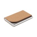 Set suport carti de vizita si breloc, 2509E15110, Everestus, 125x135x17 mm, Metal, Pluta, Natur