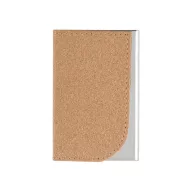   Set suport carti de vizita si breloc, 2509E15110, Everestus, 125x135x17 mm, Metal, Pluta, Natur