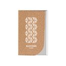 Set suport carti de vizita si breloc, 2509E15110, Everestus, 125x135x17 mm, Metal, Pluta, Natur