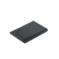   Husa de pasaport cu inchidere elastica si buzunare multiple, Everestus, 2610E18180, 110x150 mm, Poliuretan, Negru