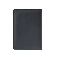   Husa de pasaport cu inchidere elastica si buzunare multiple, Everestus, 2610E18180, 110x150 mm, Poliuretan, Negru