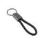 Breloc dreptunghiular cu snur impletit, Everestus, 2610E18118, 150x50x17 mm, Poliuretan, Poliester, Negru