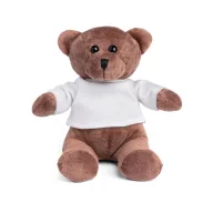   Ursulet de Plus, inaltime 15 cm, Kidonero, Colectia "Micul meu prieten", JPK064, poliester, alb