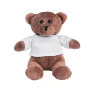   Ursulet de Plus, inaltime 15 cm, Kidonero, Colectia "Micul meu prieten", JPK064, poliester, alb