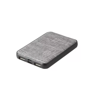   Powerbank, Everestus, 22FEB1613, 5000 mAh, 65x98x10 mm, PET, Gri