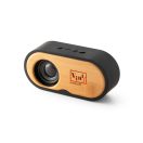 Boxa portabila, Everestus, 18SEP3528, 135x40x65 mm, ABS, Bambus, Negru