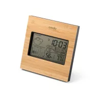   Ceas de masa, Everestus, 18SEP2446, 130x130x21 mm, ABS, Bambus, Negru