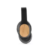   Casti audio wireless, Everestus, 42FEB230622, 160x190x45 mm, Bambus, ABS, Negru