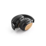   Casti audio wireless, Everestus, 42FEB230622, 160x190x45 mm, Bambus, ABS, Negru