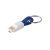 USB cable with 2 in 1 connector, ABS and PVC, Blue