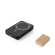   Powerbank 5000 mAh, 15 W, Wireless, USB-C, 2410E23074, Everestus, 97 x 64 x 14 mm, ABS, Negru