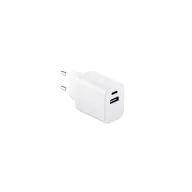   Adaptor cu port USB-A 18W si USB-C 20W, 2502E15054, Everestus, 81 x 40 x 30 mm, ABS, Alb