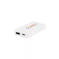   Powerbank, 4000 mAh, Everestus, 2601E13698, 87x48x17 mm, ABS, Alb