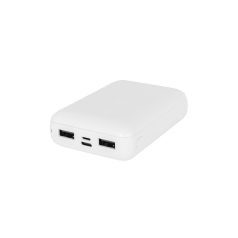   Baterie externa 10000 mAh, USB-C, USB-A, Micro USB, 2502E14942, Everestus, 92 x 64 x 26 mm, ABS, Alb