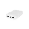 Baterie externa 10000 mAh, USB-C, USB-A, Micro USB, 2502E14942, Everestus, 92 x 64 x 26 mm, ABS, Alb
