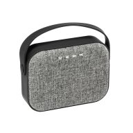   Speaker with microphone, ABS and polyester fabric, Heather grey