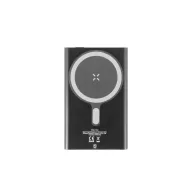  Powerbank, 5000 mAh, 15 W, Everestus, 2601E13809, 102x66x10 mm, Aluminiu, Poliester, Negru