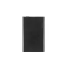 Powerbank, 5000 mAh, 15 W, Everestus, 2601E13809, 102x66x10 mm, Aluminiu, Poliester, Negru
