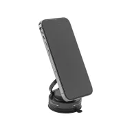   Suport magnetic pentru telefon, Everestus, 2601E13522, Ø60x30 mm, Policarbonat, ABS, Negru
