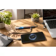   Hub usb 4 porturi, Everestus, 2610E17692, 30x145x20 mm, Plastic, Negru