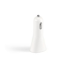 USB car charger, ABS, White