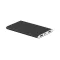 Portable battery, Aluminium, Black