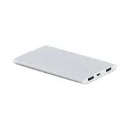 Portable battery, Aluminium, Satin silver