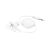 Retractable earphones, White