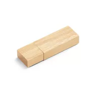   Memorie usb, Everestus, 42FEB232816, 16 GB, 60x19x10 mm, Bambus, Natur Deschis