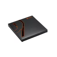 HEARKEEN. Earphones, ABS and silicone, Black