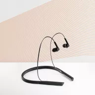 HEARKEEN. Earphones, ABS and silicone, Black
