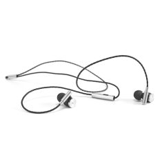 VIBRATION. Earphones, Metal. ABS, Silver