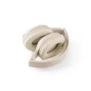 Casti wireless pliabile, Fibra de paie de grau, Natur, 21MAR3430, Everestus, 185x185x74 mm, ABS